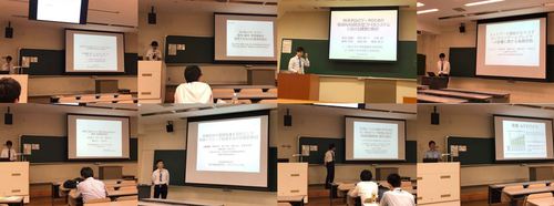 岩崎、岡本、相浦、上⽥、上野、永野、林、本⽣、山口が電子情報通信学会ソサイエティ大会で研究発表を行いました。